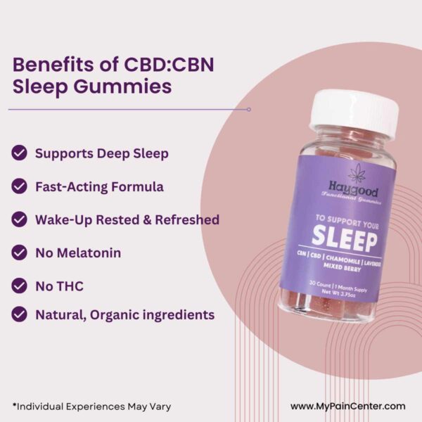 THC-Free Sleep Gummies | CBD+CBN Blend for Restful Sleep - Image 3