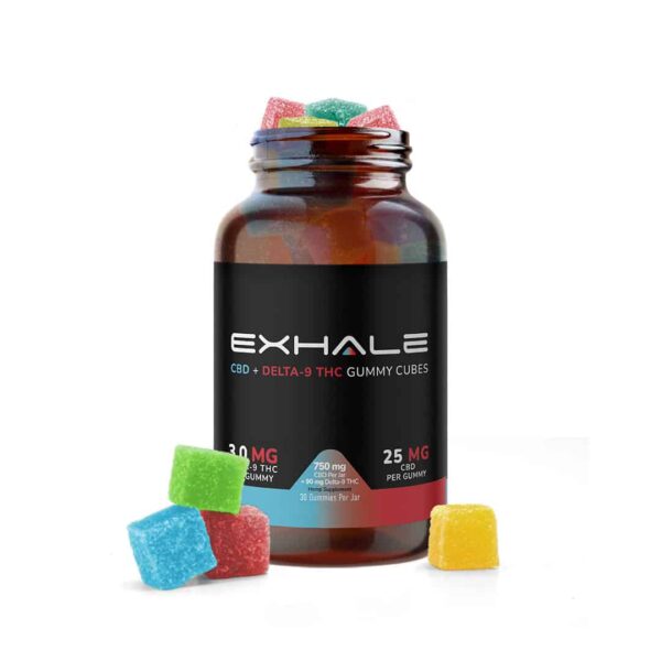 CBD + THC Gummy Cubes - Image 2