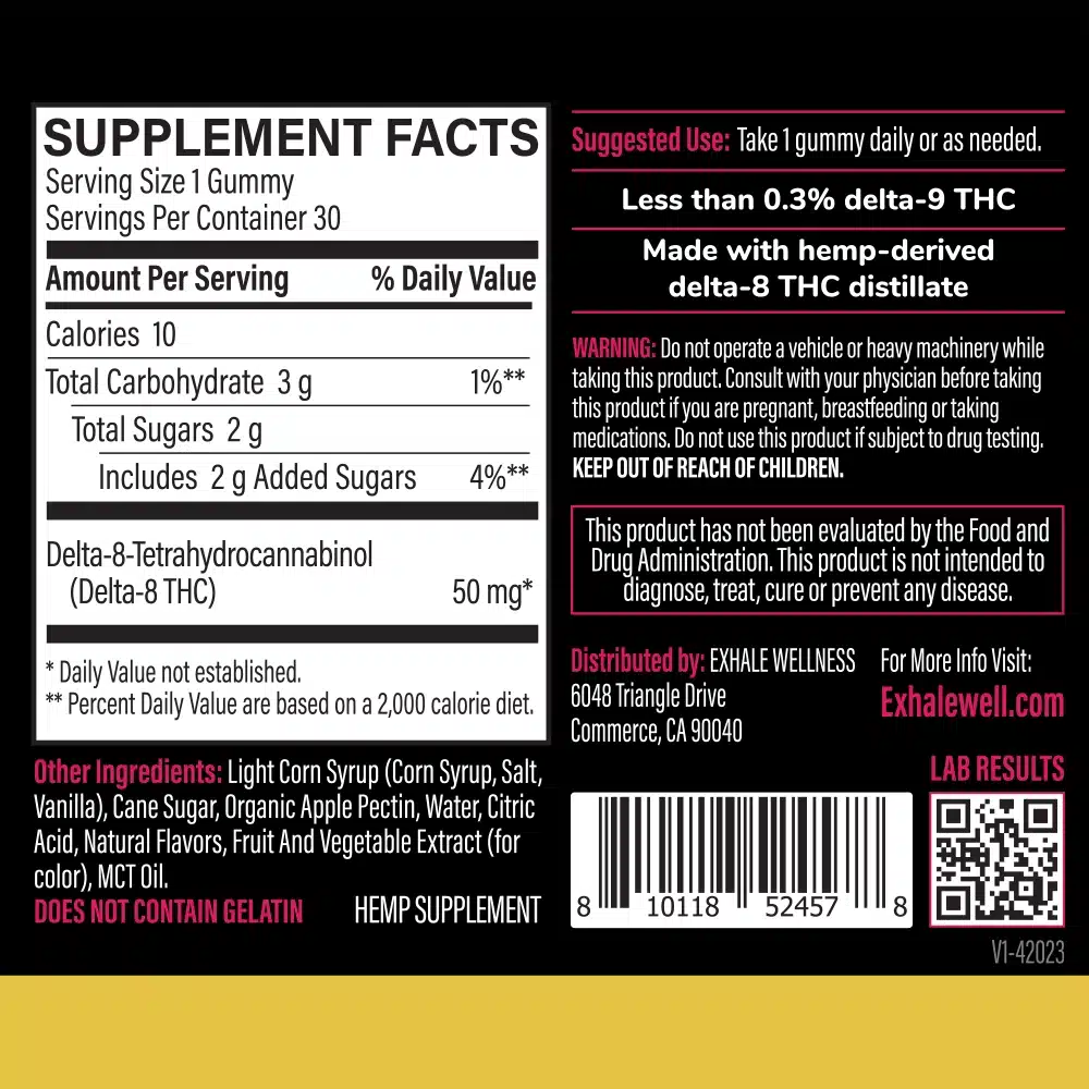 Mixed Berry Delta 8 Gummies – 1500mg - Image 3