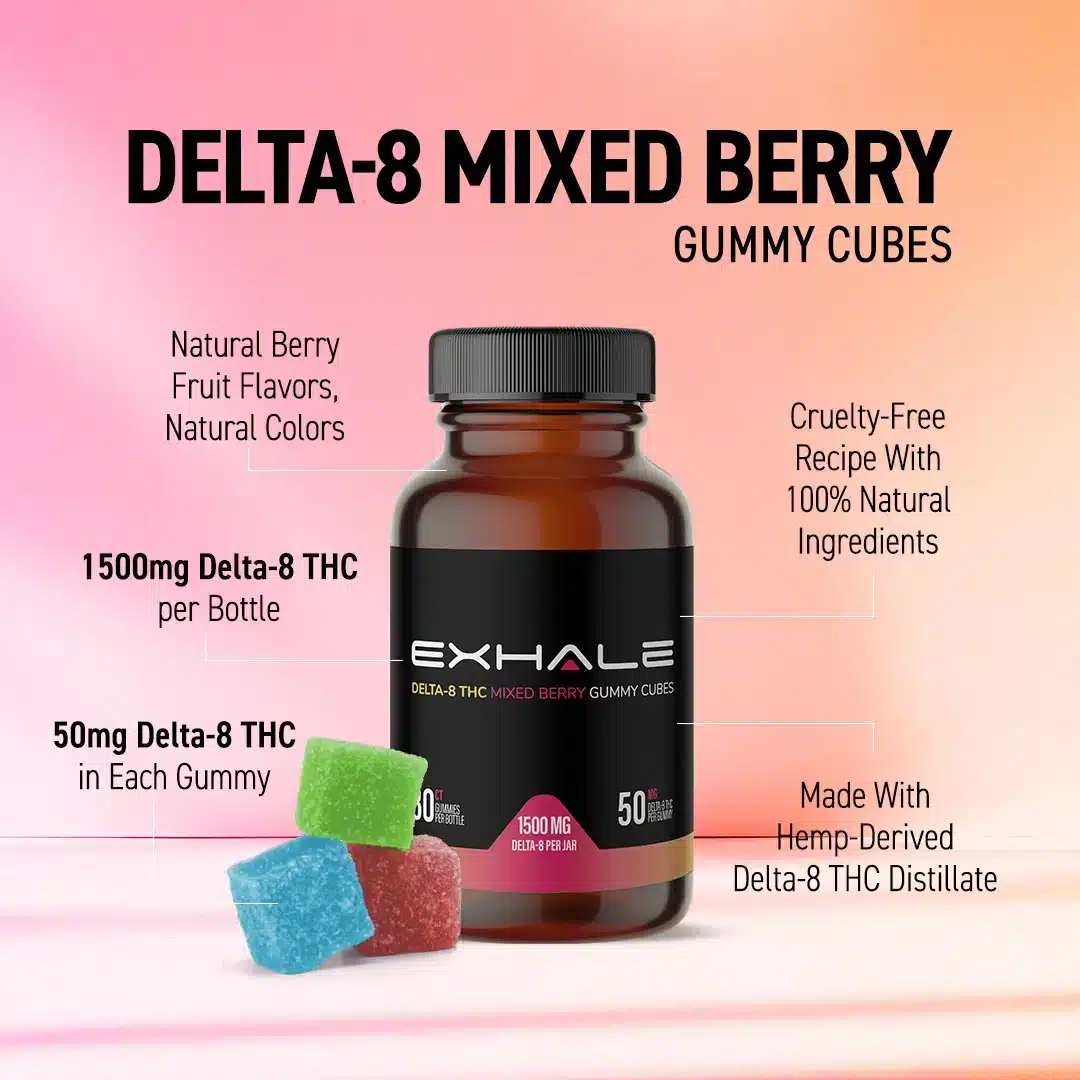 Mixed Berry Delta 8 Gummies – 1500mg - Image 5