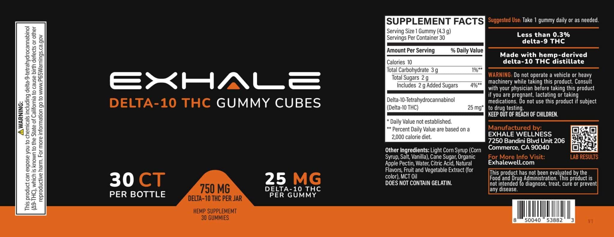 750mg Delta-10 Gummy Cubes - Image 2
