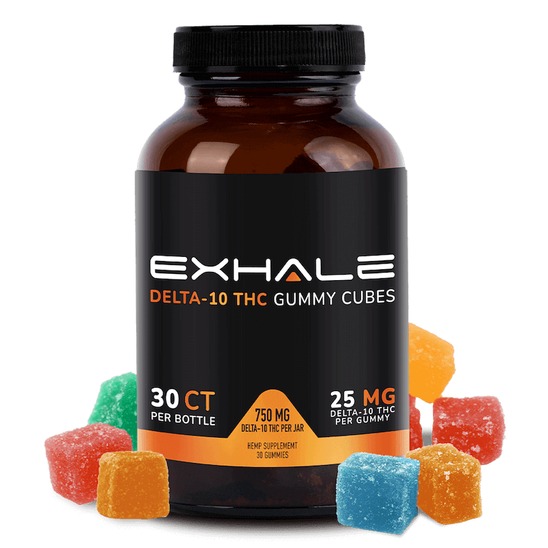 750mg Delta-10 Gummy Cubes