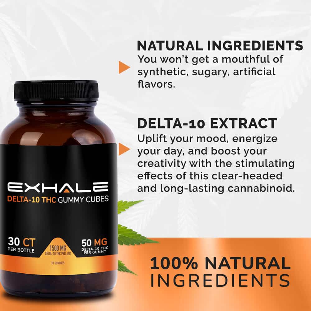 750mg Delta-10 Gummy Cubes - Image 4