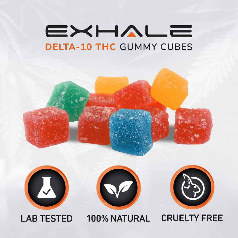 750mg Delta-10 Gummy Cubes - Image 3