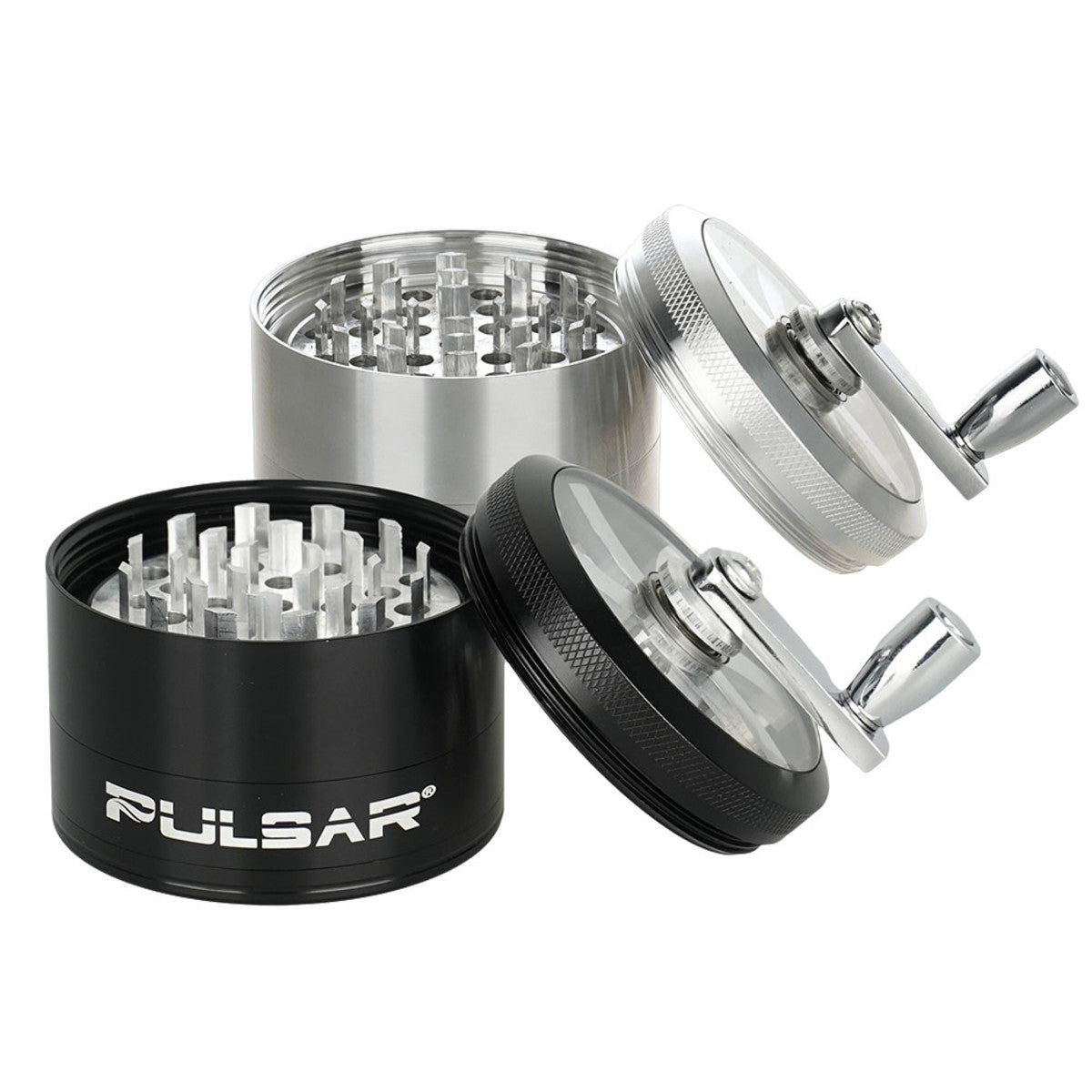 GR764 Pulsar Aluminum Crank Grinder 4pc / 2.5″