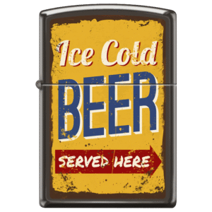 Zippo Lighter - Ice Cold Beer Sold Here
