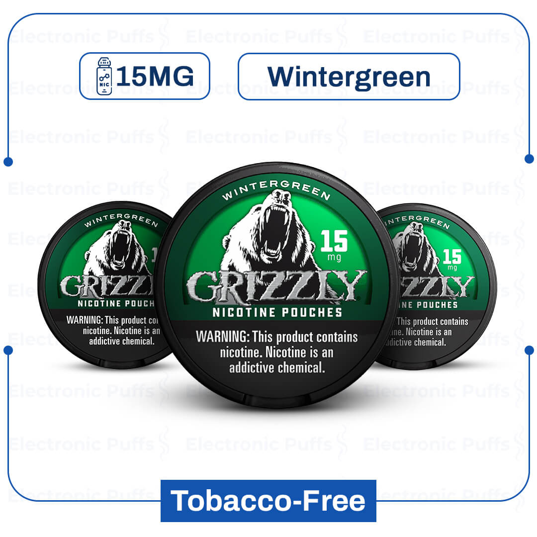 Grizzly Wintergreen 15 mg Nicotine Pouch
