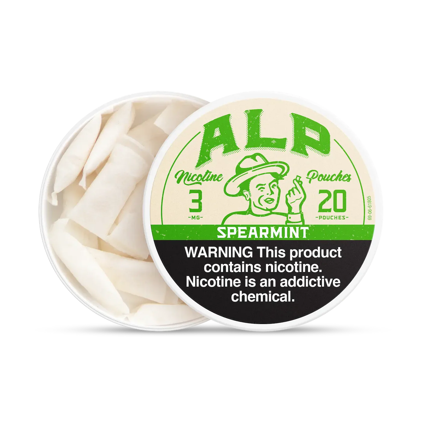 Alp Nicotine Pouches Spearmint - 5 Pack - Image 2